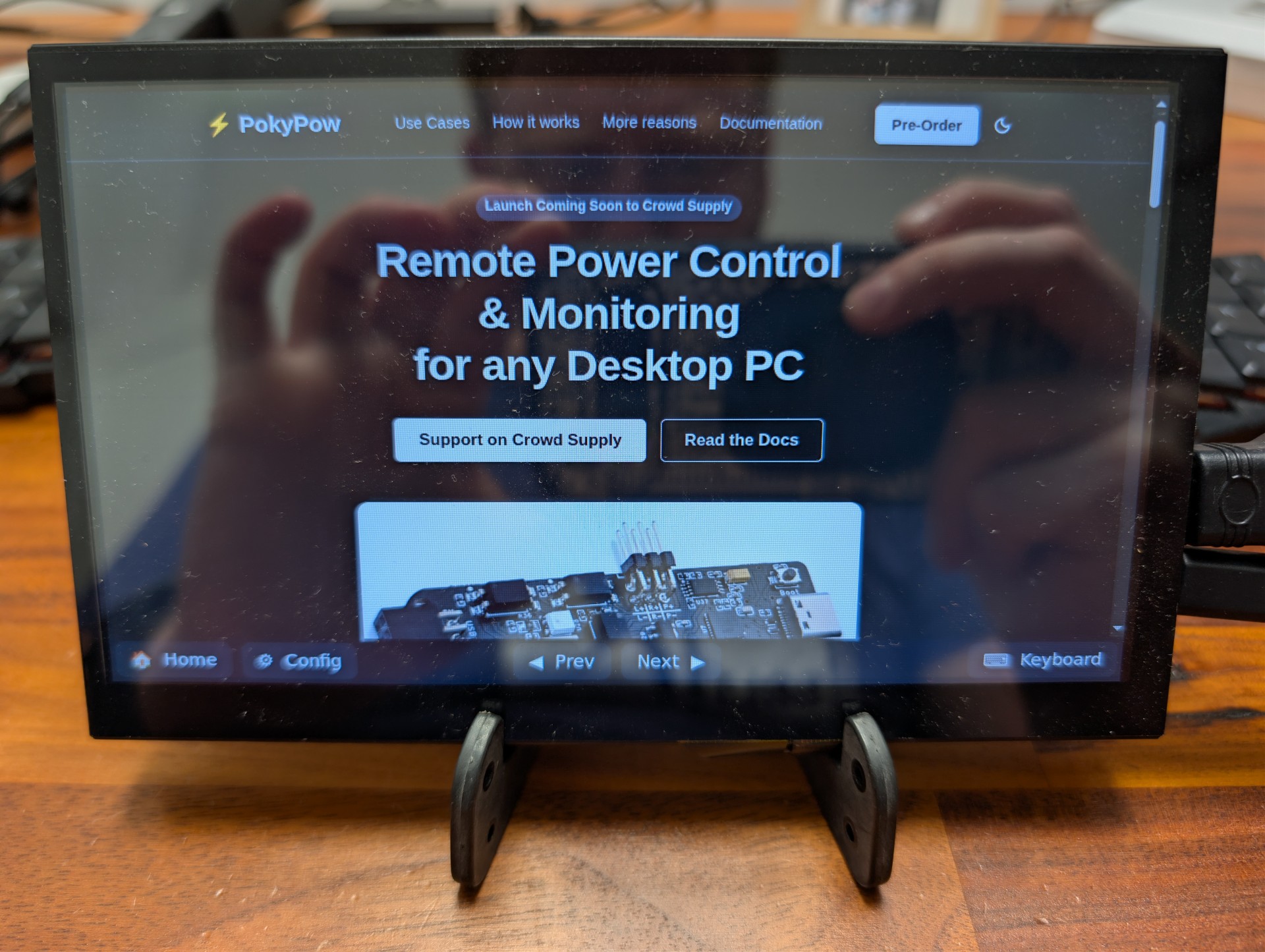 A tablet on the wall running a Home Assistant dashboard
